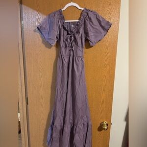 Elegant Purple Maxi Dress